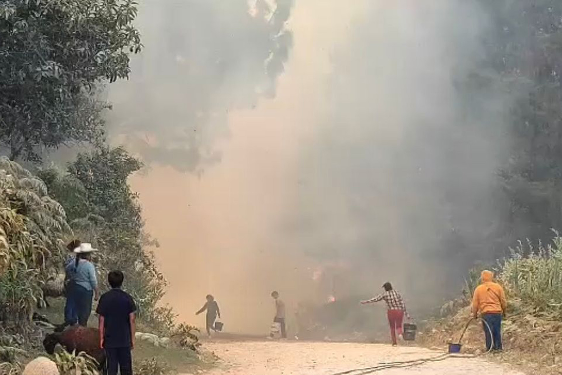 Arrecia Incendio Forestal En Zacatl N Consume Hect Reas Y Una Vida