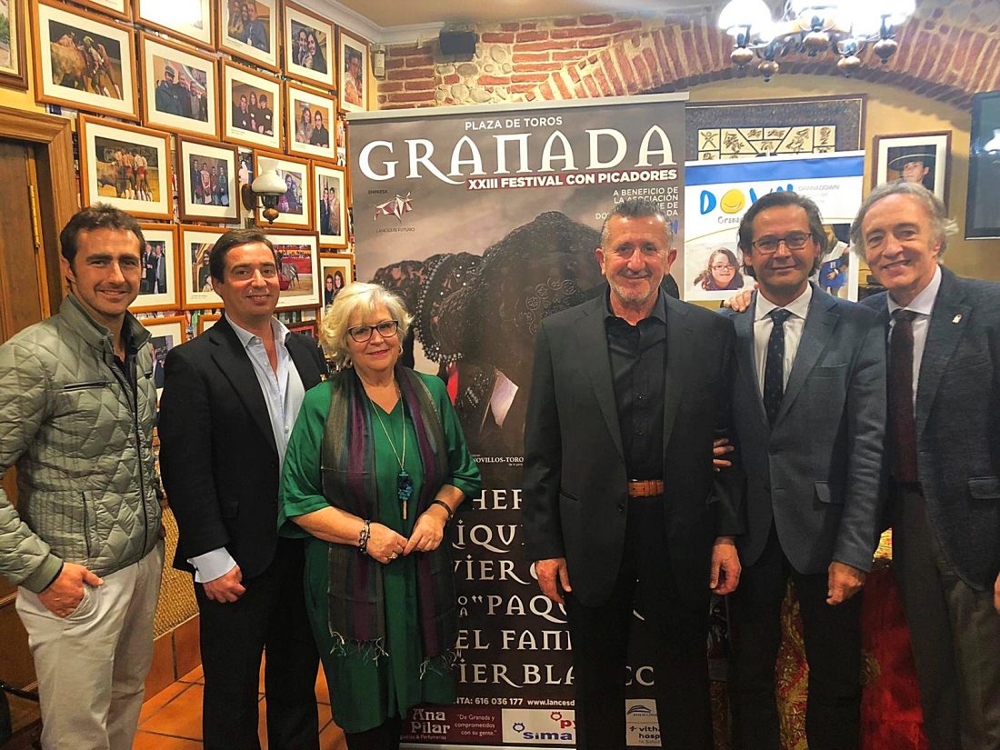 Leonardo Hernández, Enrique Ponce, Javier Conde, Paquirri, El Fandi y Javier Blanco, en XXII Festival taurino a beneficio de Down Granada