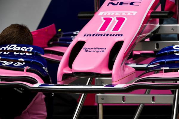 Checo Pérez y Lance Stroll disputan el Gran Premio de España