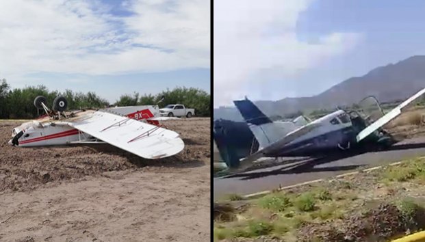 Cayeron dos avionetas en La Laguna