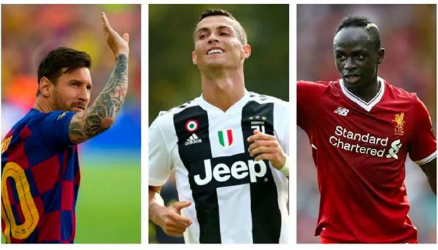 Messi, Cristiano y Mané, candidatos a mejor atacante