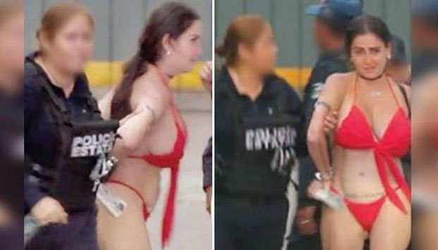 Revelan fotos de detención de Celia Lora en Playa del Carmen