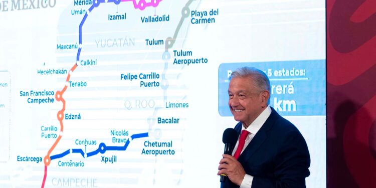 “Vamos a enfrentar a estos grupos de intereses creados, a sus voceros y achichincles”: AMLO sobre amparos contra el Tren Maya