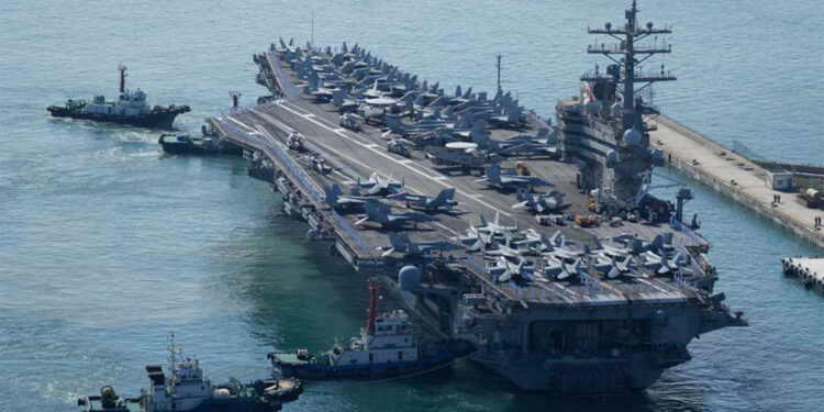 Portaviones de EE.UU. llega a Corea del Sur en medio de tensiones con Pionyang