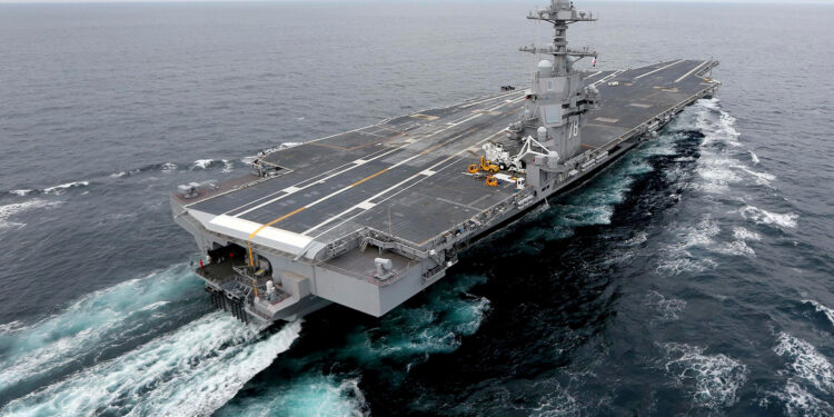 El portaaviones Gerald R. Ford de EE.UU. parte hacia el Atlántico para ejercicios militares de la OTAN