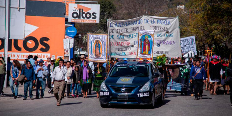 Indígenas marchan contra la violencia, despojo de tierras y megaproyectos en Chiapas