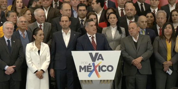 PAN, PRI y PRD anuncian alianza para 2023 y 2024