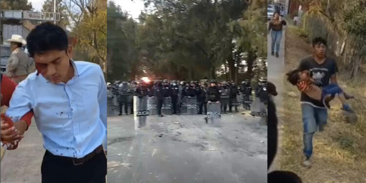 Presidenta de Zumpahuacán ordena a policía golpear a campesinos que exigen construcción de panteón