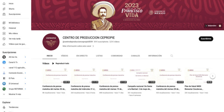 Poco duró la emoción: YouTube reactiva canal para transmitir “las mañaneras”