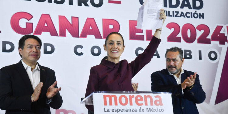 Sheinbaum, Adán, Monreal, Noroña y Velasco se registran para buscar candidatura de Morena