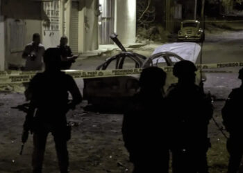 “Coche bomba” en Celaya deja 10 elementos heridos de la Guardia Nacional