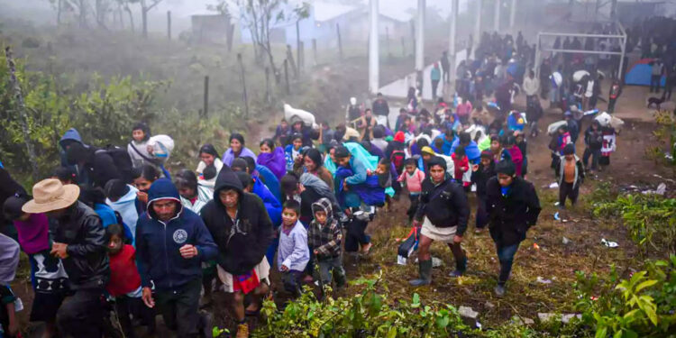 Violencia desplaza 38 personas diarias