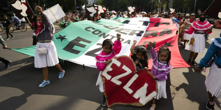 Protestan en la CDMX por violencia en Chiapas