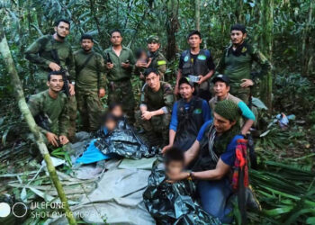 Hallan con vida a los cuatro niños perdidos en la selva Amazónica de Colombia