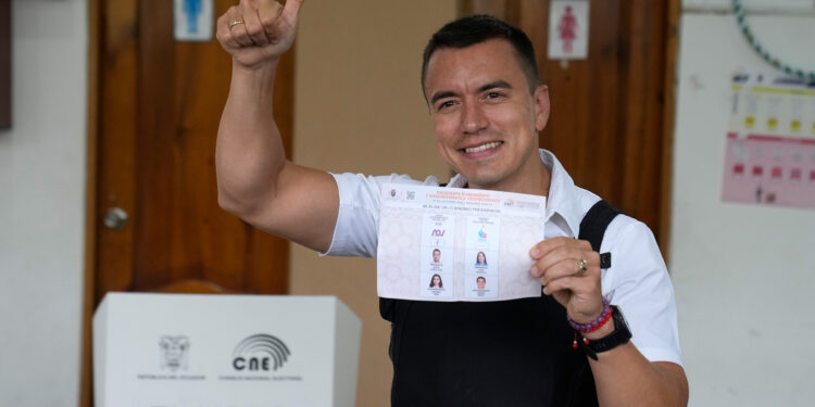 Gana el empresario Daniel Noboa elecciones presidenciales de Ecuador