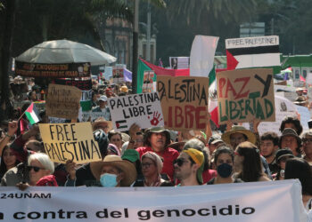 Mexicanos condenan genocidio de Israel contra Palestina