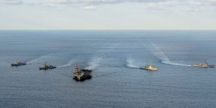 Seúl, Tokio y Washington realizan ejercicios navales con portaaviones estadounidenses