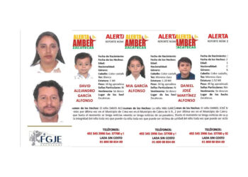 Desaparece una familia colombiana en Zacatecas