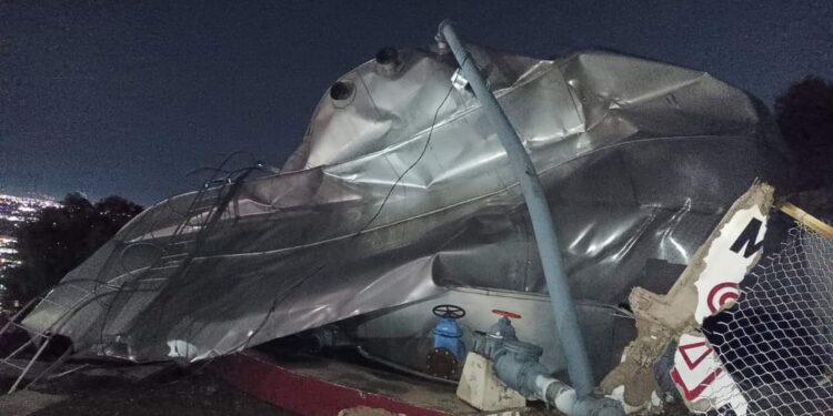 Ayuntamiento de Chimalhuacán no dio mantenimiento a tanque de agua colapsado, señalan vecinos