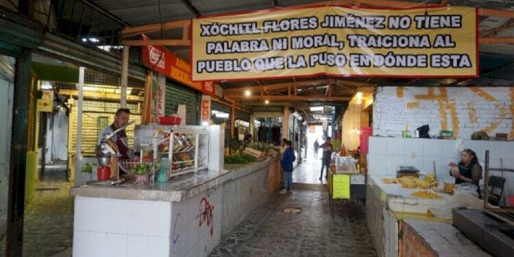 Gobierno municipal reprime a comerciantes de Chimalhuacán