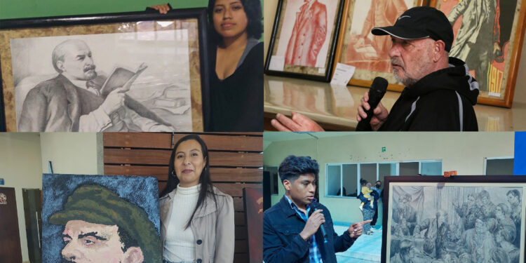 Artistas antorchistas recordarán a V.I. Lenin con muestra de dibujo y pintura en Puebla