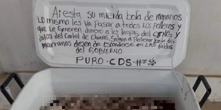 Abandonan cabezas en una hielera en La Concordia, Chiapas
