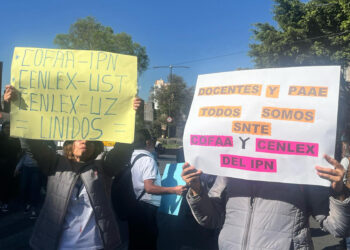 Trabajadores del IPN bloquean vialidades en CDMX; exigen pago de la medida del Bienestar